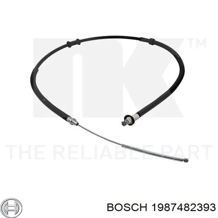 Купити 1987482393 Bosch Трос ручного гальма задній, правий