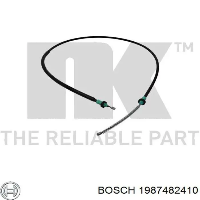 Купити 1987482410 Bosch Трос ручного гальма задній, правий/лівий