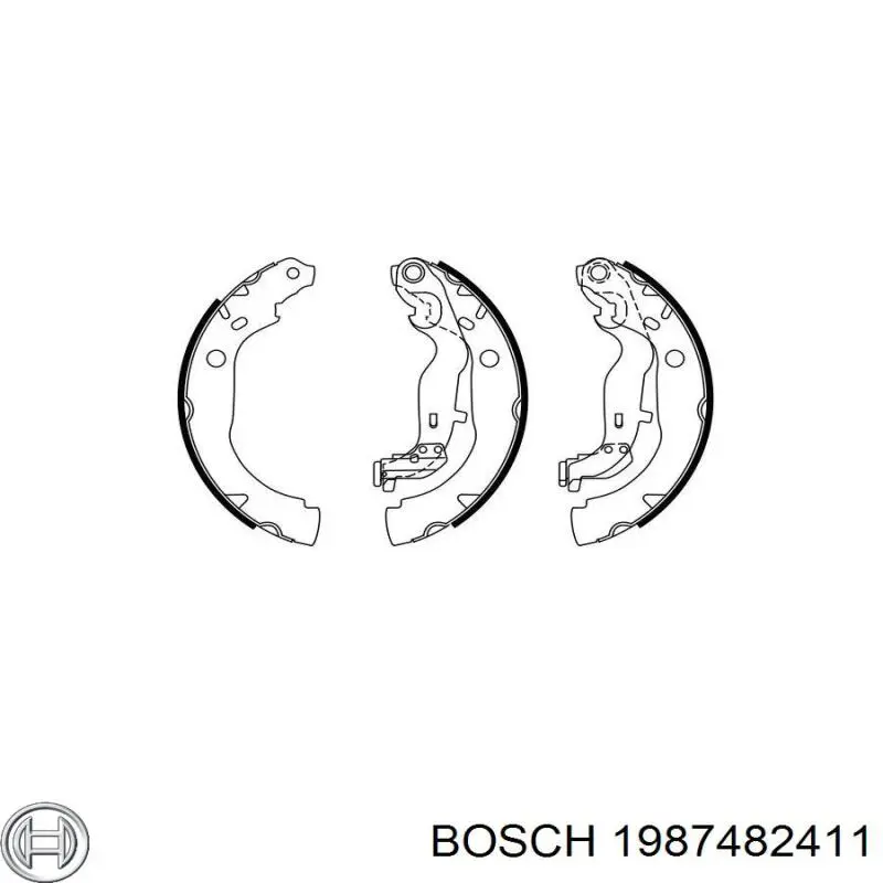Трос ручного гальма задній, правий/лівий Bosch 1987482411 ціна, від 19.39 USD