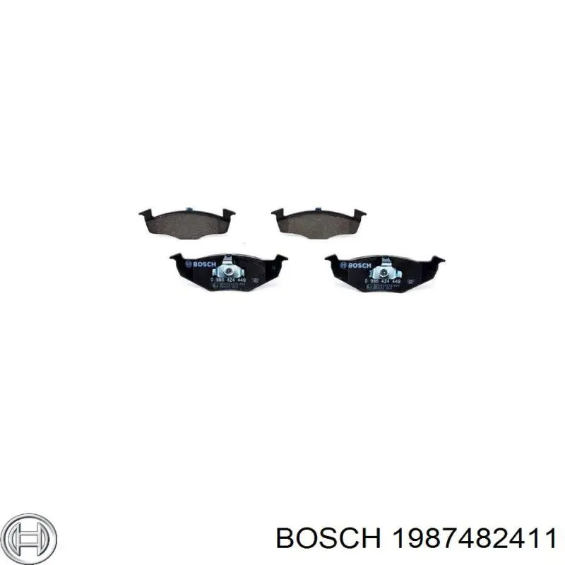 Купити 1987482411 Bosch Трос ручного гальма задній, правий/лівий