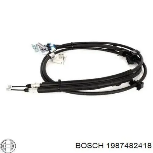 1987482418 Bosch трос ручного гальма задній, правий/лівий