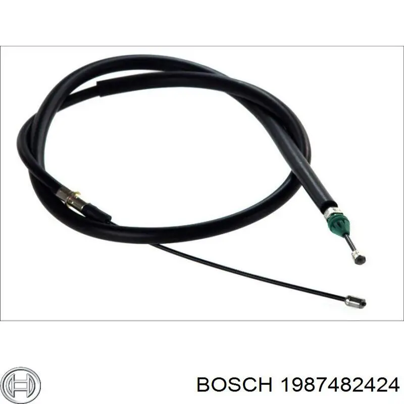Купити 1987482424 Bosch Трос ручного гальма задній, правий