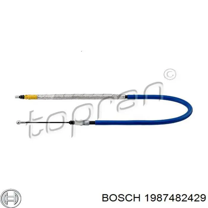 Купити 1987482429 Bosch Трос ручного гальма задній, правий