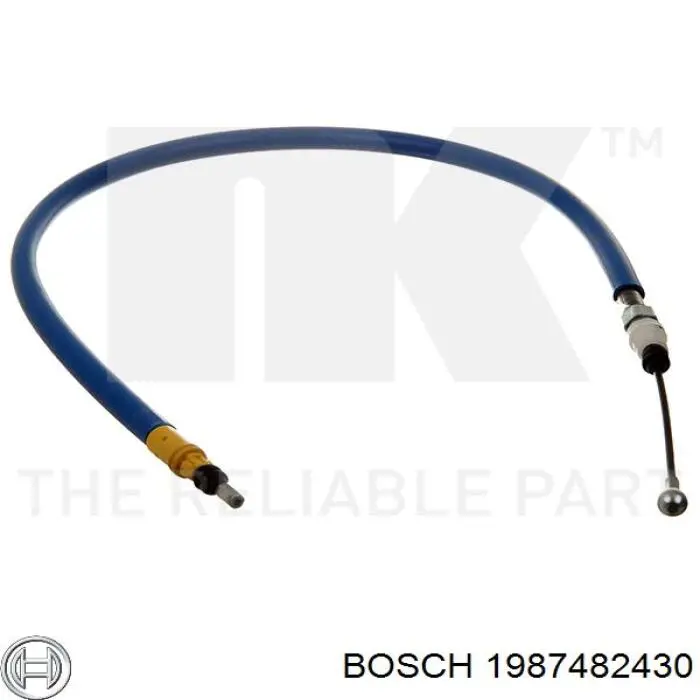 1987482430 Bosch Трос ручника задній лівий