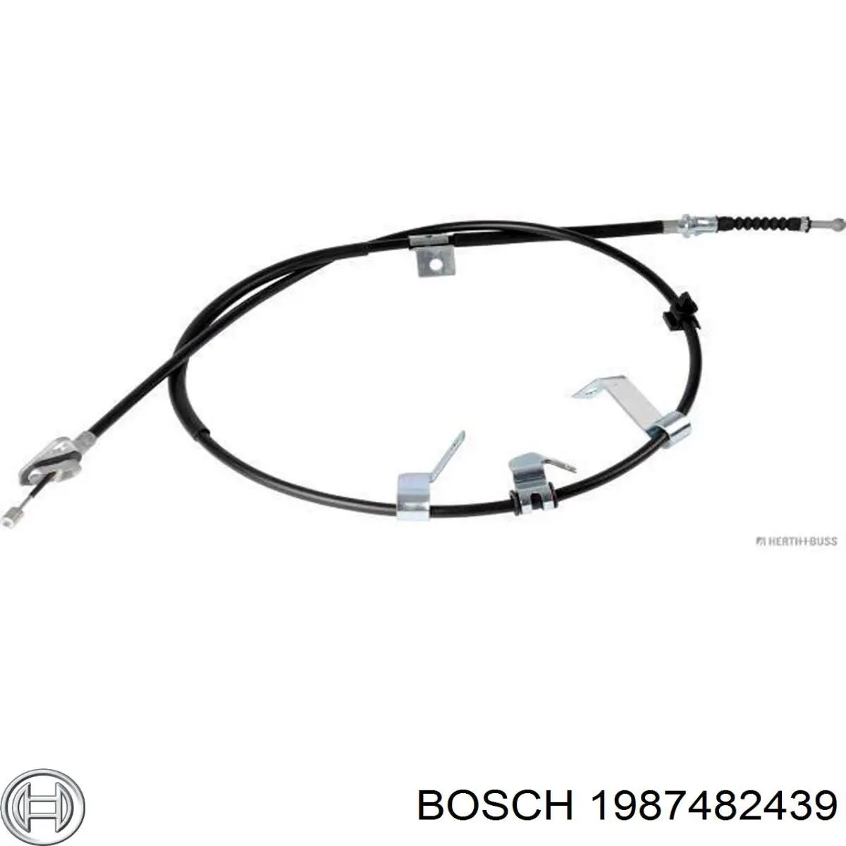 Трос стоянкового гальма задній лівий Bosch 1987482439 ціна, від 40.17 USD
