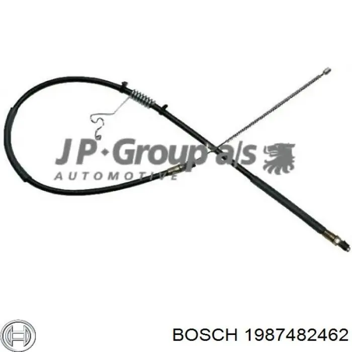 Трос стоянкового гальма задній правий Bosch 1987482462 ціна, від 15.34 USD