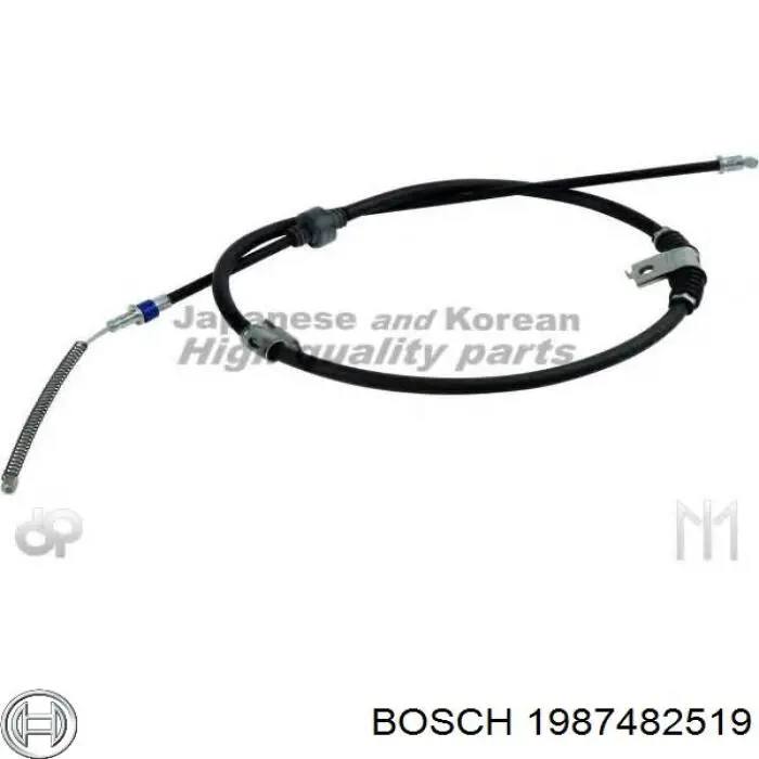 Купити 1987482519 Bosch Трос ручного гальма задній, правий