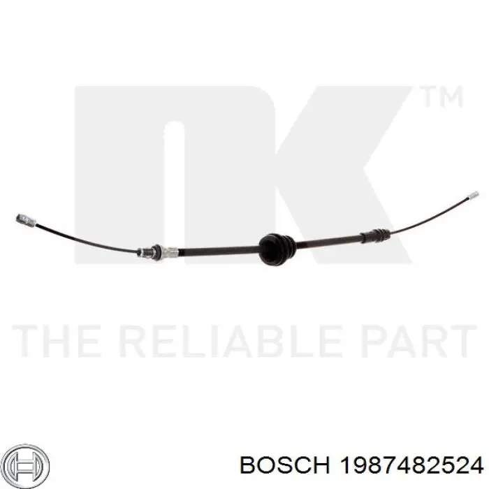 Трос стоянкового гальма передній Bosch 1987482524 ціна, від 6.47 USD