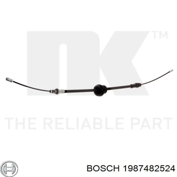 Купити 1987482524 Bosch Трос ручного гальма передній
