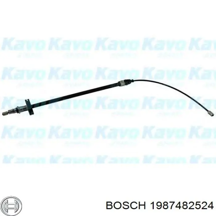 1987482524 Bosch Трос ручного гальма передній