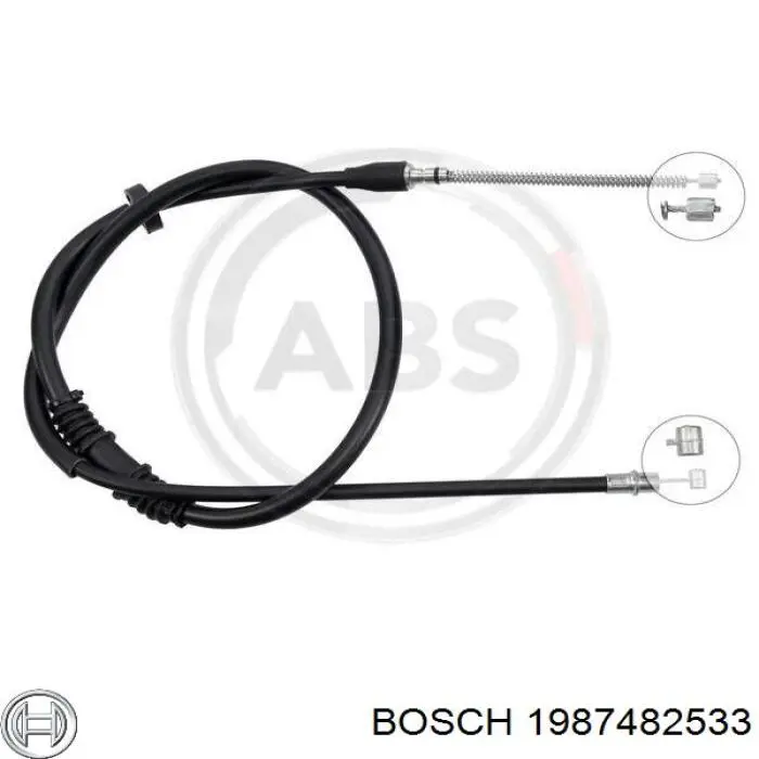 1987482533 Bosch Трос ручника задній лівий