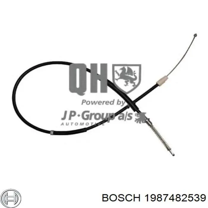 Купити 1987482539 Bosch Трос ручного гальма задній, правий/лівий