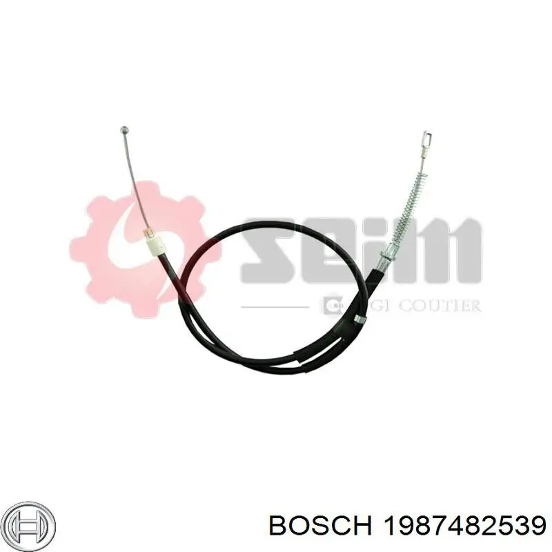 Трос ручного гальма задній, правий/лівий Bosch 1987482539 ціна, від 17.57 USD