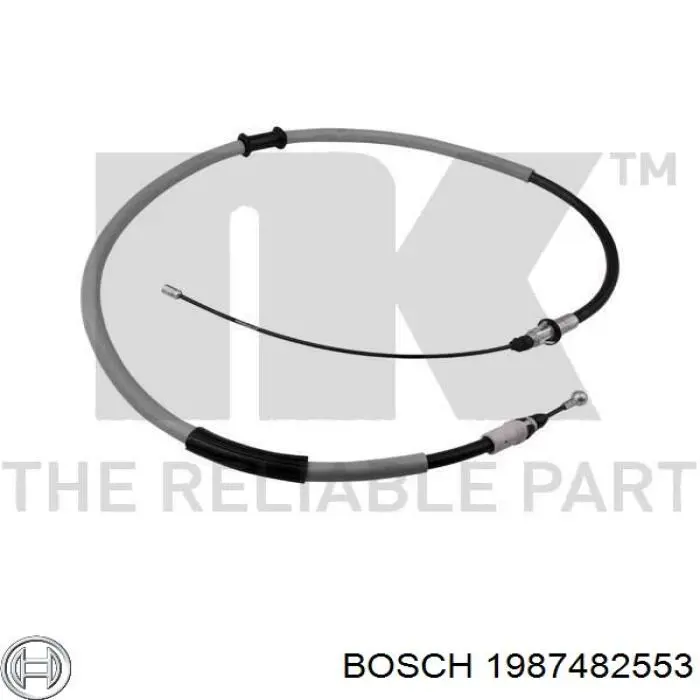 Трос ручного гальма задній, правий/лівий 1987482553 Bosch