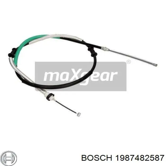 1987482587 Bosch Трос ручного гальма задній, правий