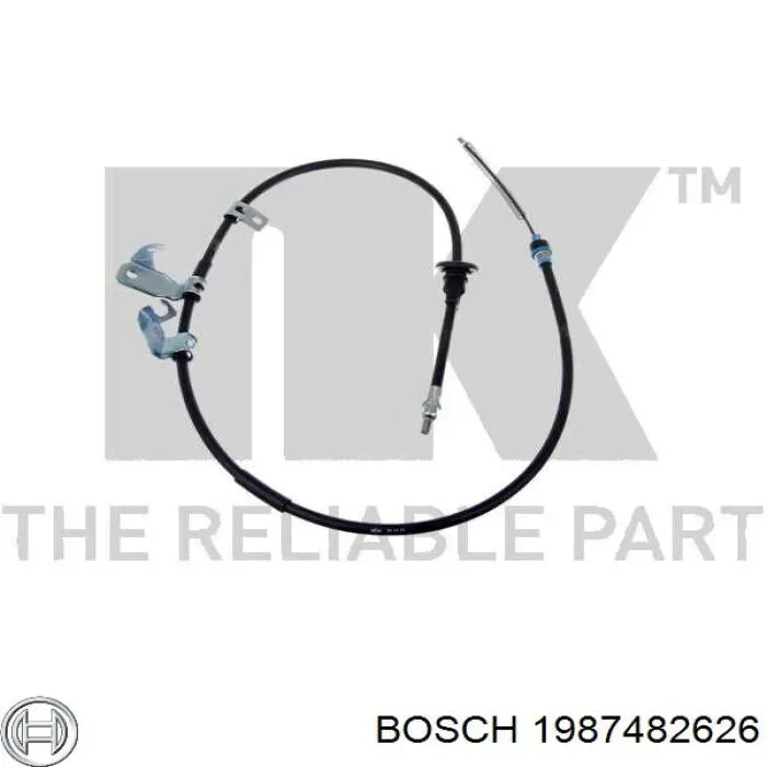 1987482626 Bosch Трос ручного гальма задній, правий