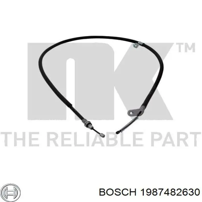 1987482630 Bosch трос ручного гальма задній, лівий