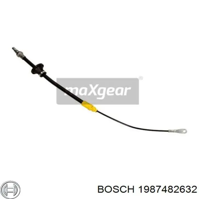 1987482632 Bosch Трос ручного гальма передній