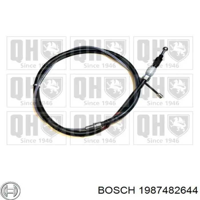 Купити 1987482644 Bosch Трос ручного гальма задній, правий/лівий