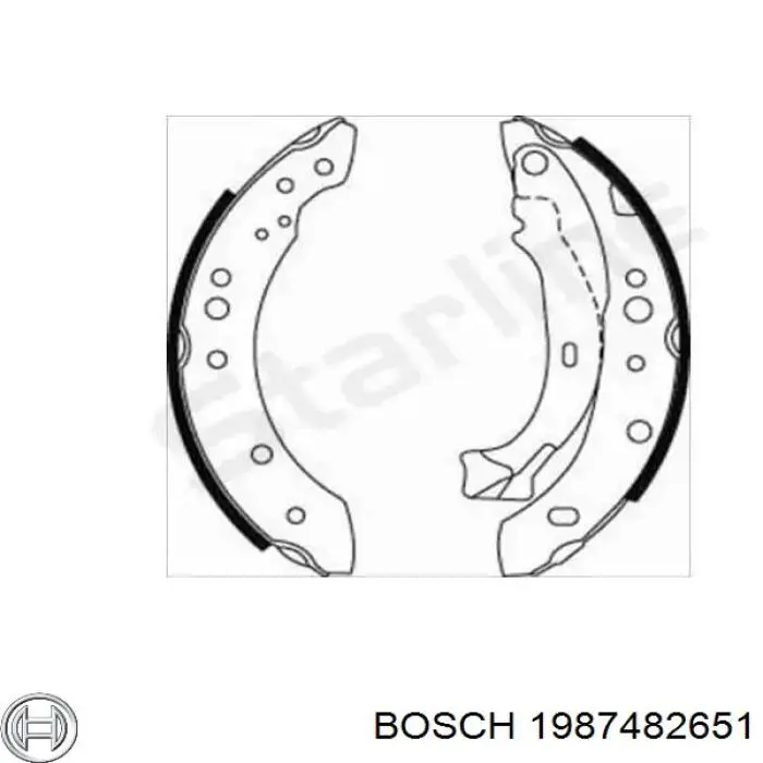 Трос стоянкового гальма задній правий Bosch 1987482651 ціна, від 15.33 USD