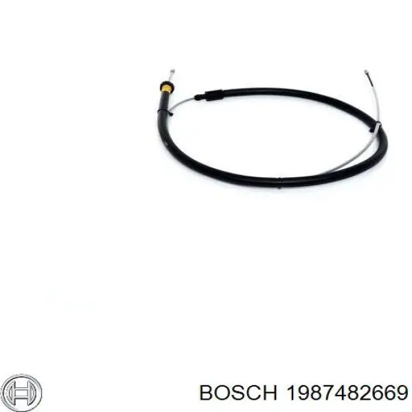 Трос ручного гальма задній, правий/лівий 1987482669 Bosch