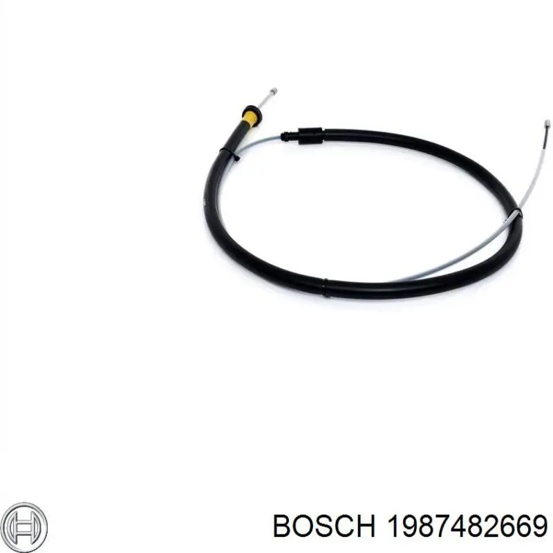 1987482669 Bosch Трос ручного гальма задній, правий/лівий