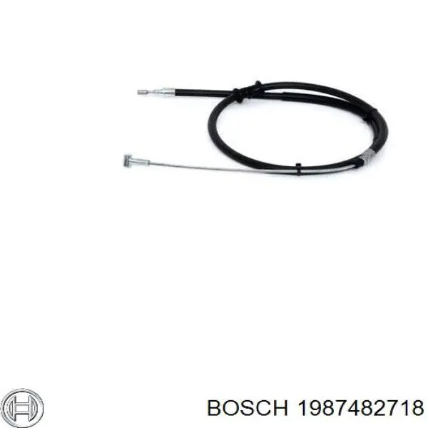Купити 1987482718 Bosch Трос ручного гальма задній, правий/лівий