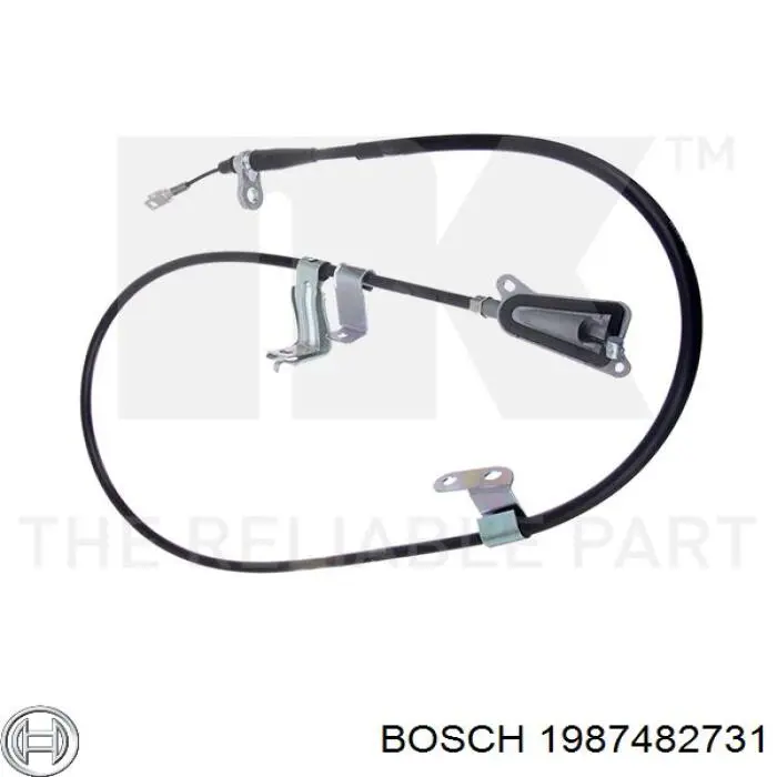 Трос ручного гальма задній, лівий Bosch 1987482731