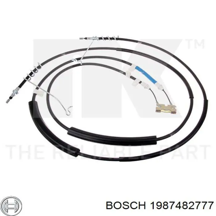 Купити 1987482777 Bosch Трос ручного гальма задній, правий/лівий
