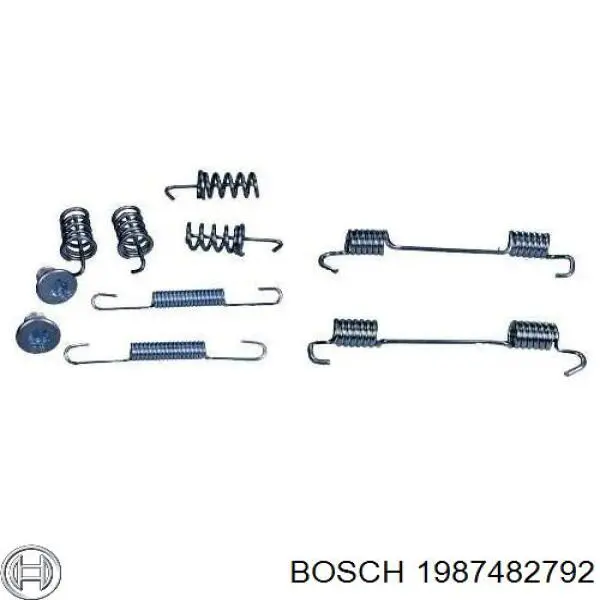 1987482792 Bosch Трос ручника задній лівий