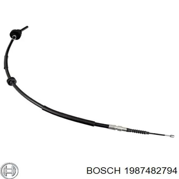 Купити 1987482794 Bosch Трос ручного гальма задній, лівий