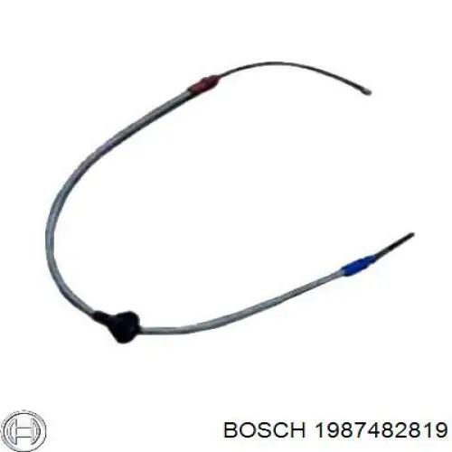 Купити 1987482819 Bosch Трос ручного гальма задній, правий