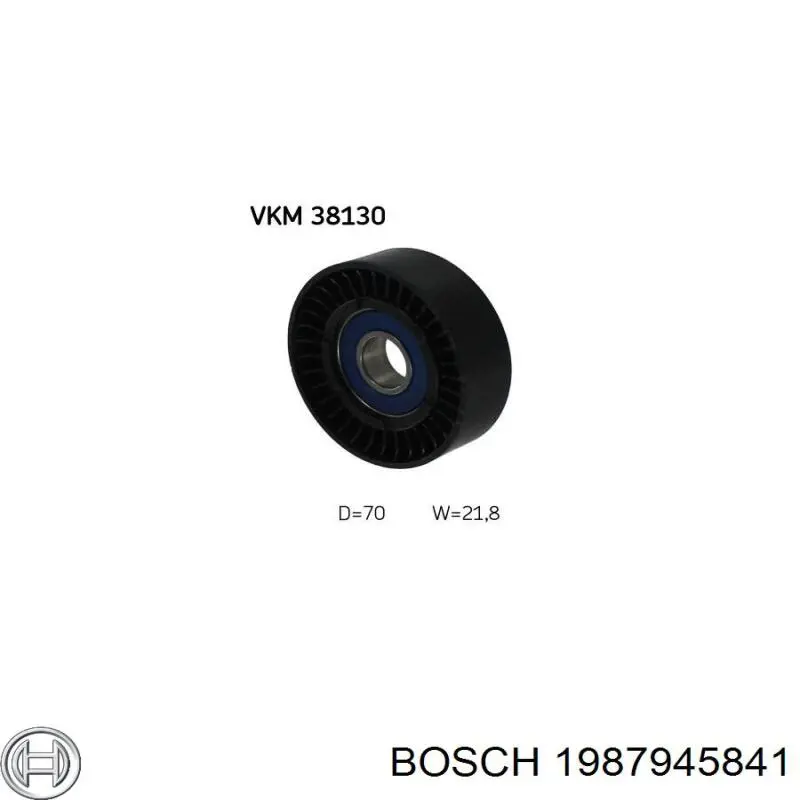 Ролик приводного ременя, паразитний Bosch 1987945841 ціна, від 9.09 USD