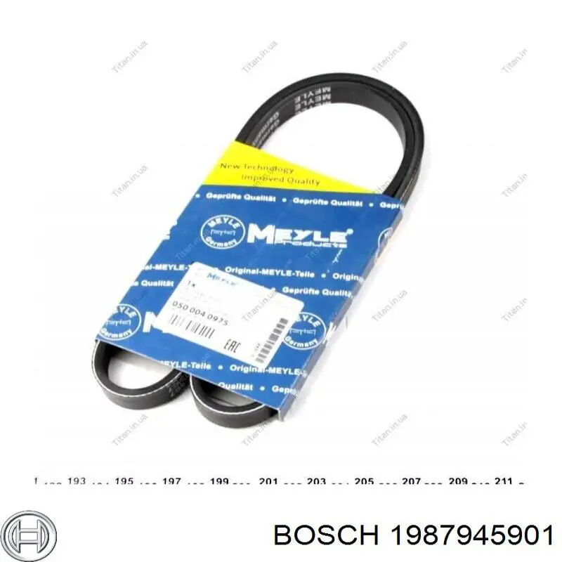 Клиновий ремінь Bosch 1987945901 ціна, від 4.19 USD