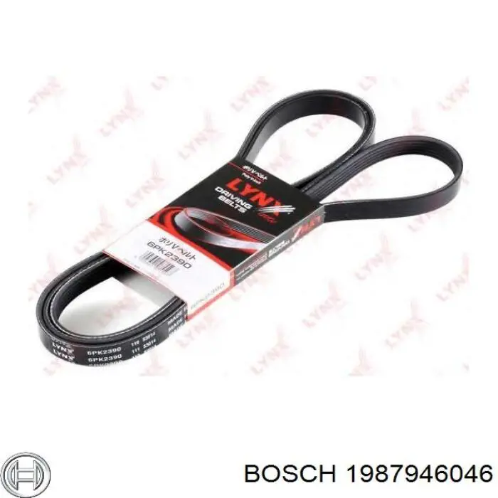 Клиновий ремінь Bosch 1987946046 ціна, від 13.30 USD