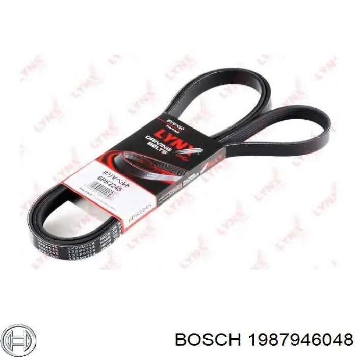 Клиновий ремінь Bosch 1987946048 ціна, від 18.83 USD