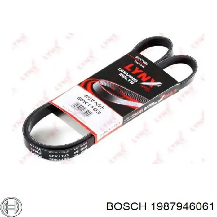 Ремінь генератора 1987946061 Bosch