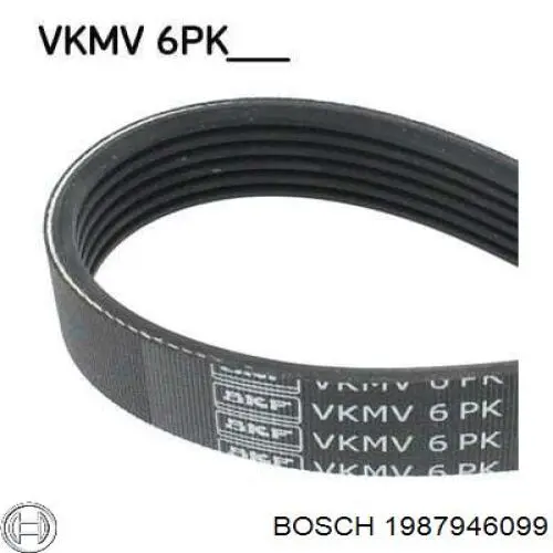 Клиновий ремінь Bosch 1987946099 ціна, від 9.55 USD