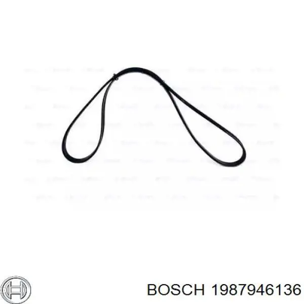 1987946136 Bosch ремінь приводний, агрегатів