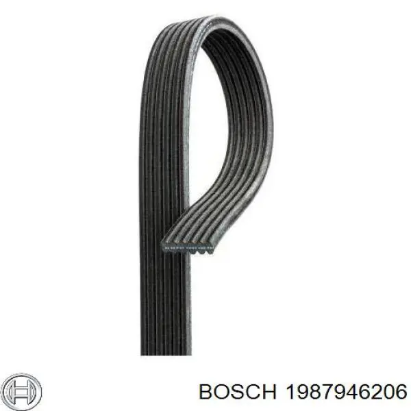Купити 1987946206 Bosch Ремінь генератора