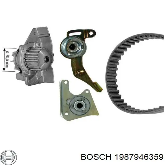 1987946359 Bosch комплект грм