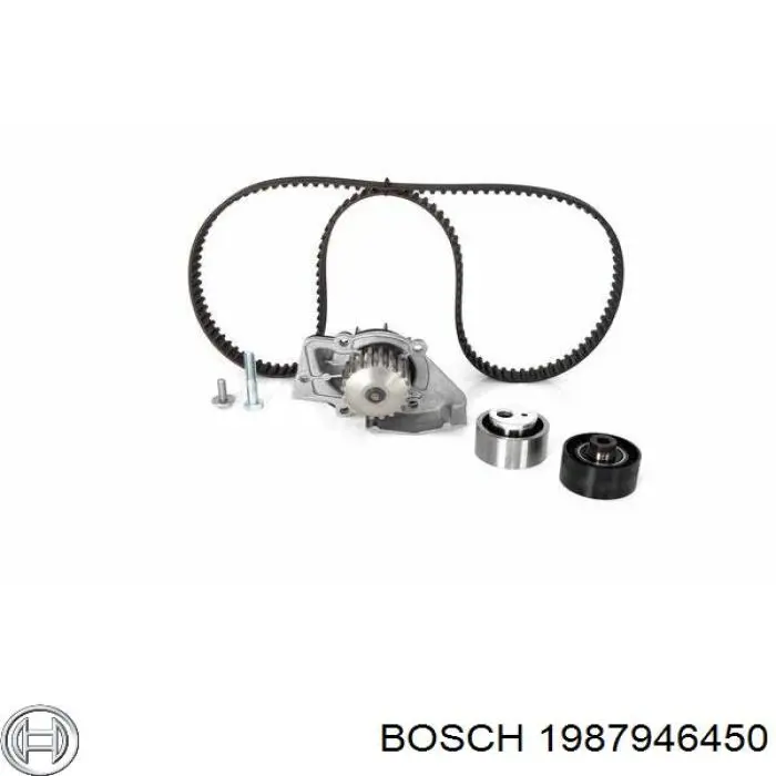 Комплект ГРМ Bosch 1987946450 ціна, від 173.58 USD