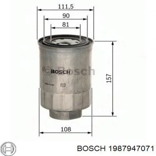 1987947071 Bosch Поліклиновий ремінь