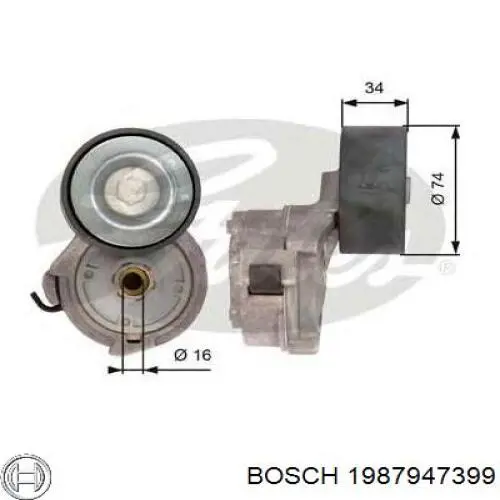 Клиновий ремінь Dayco 8PK1690 ціна, від 16.95 USD