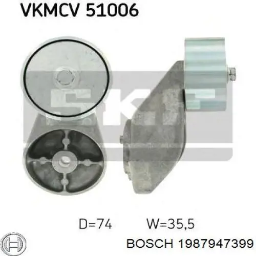 Ремінь генератора 8PK1690 Dayco