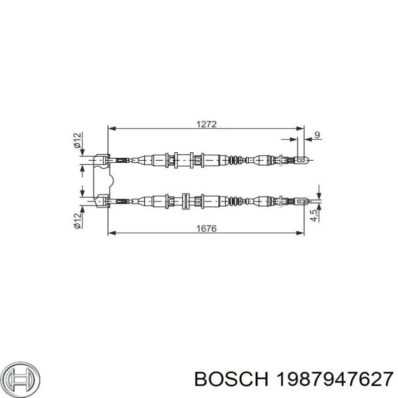 Клиновий ремінь Bosch 1987947627 ціна, від 2.82 USD