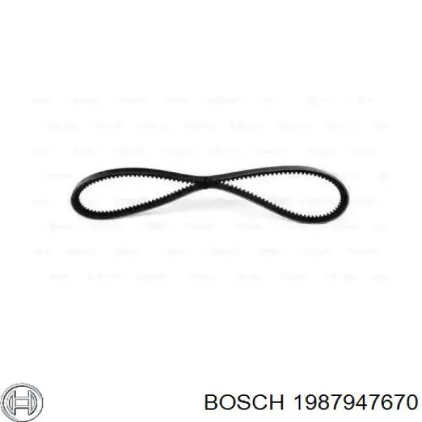 Ремінь генератора 1987947670 Bosch