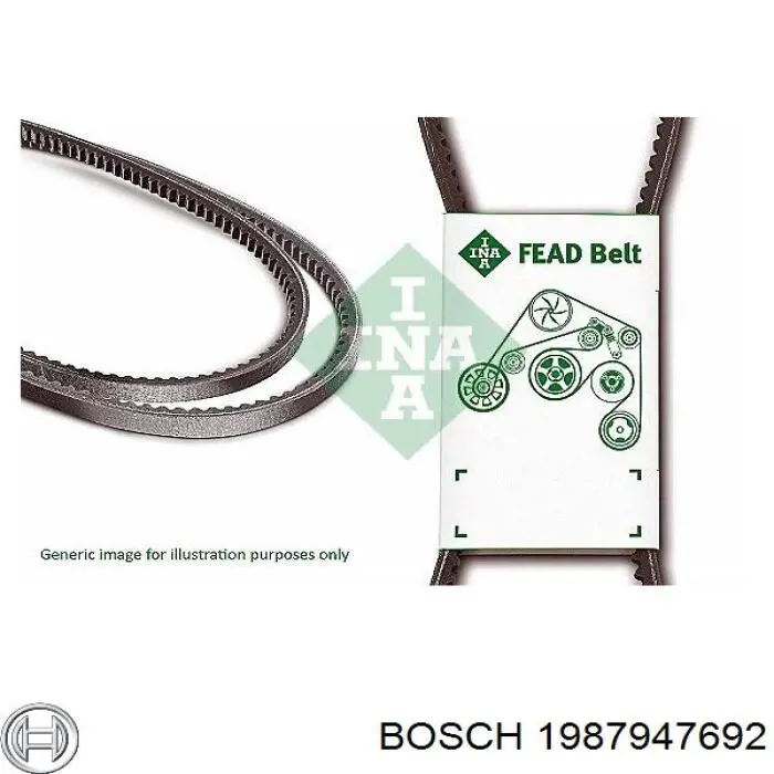 Ремінь генератора 1987947692 Bosch
