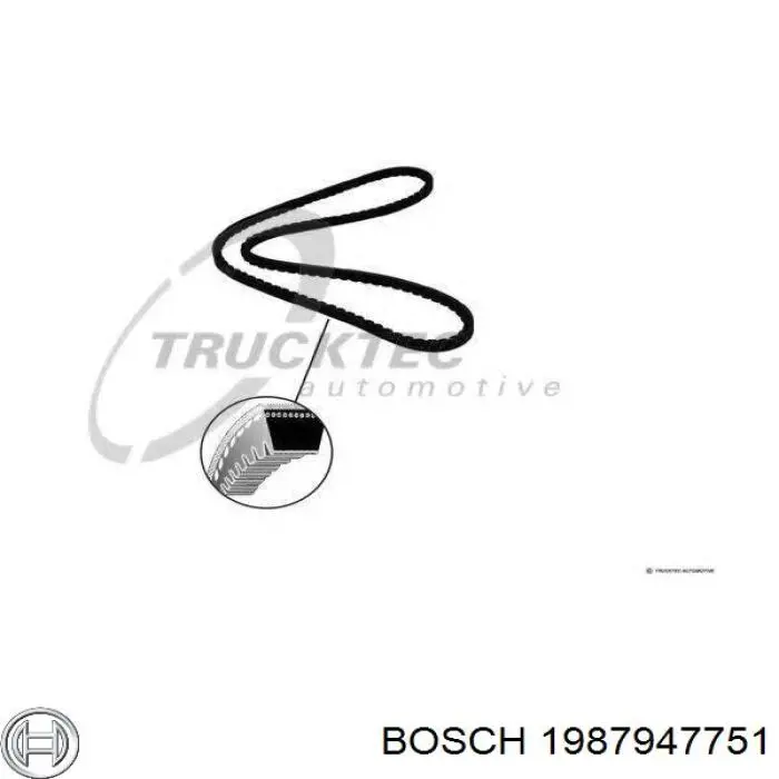 Купити 1987947751 Bosch Ремінь генератора