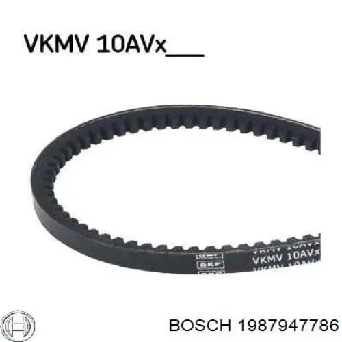 Ремінь генератора 1987947786 Bosch